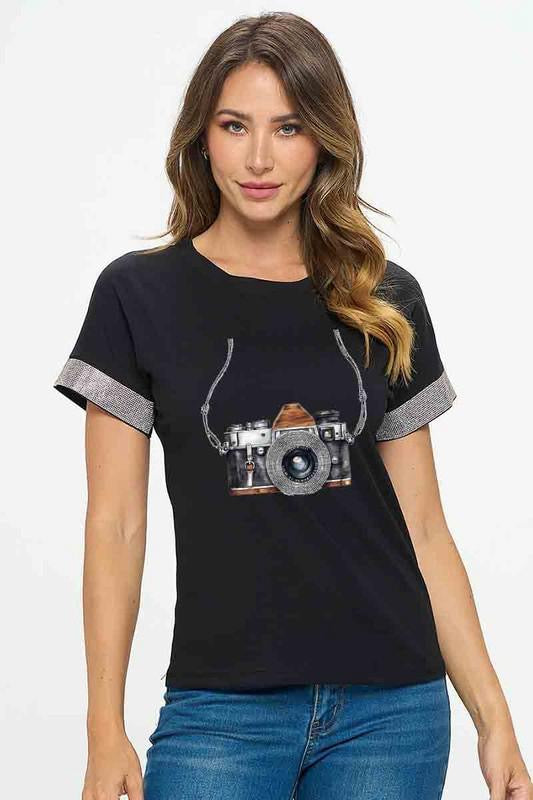 Plus Size Camera T-Shirt
