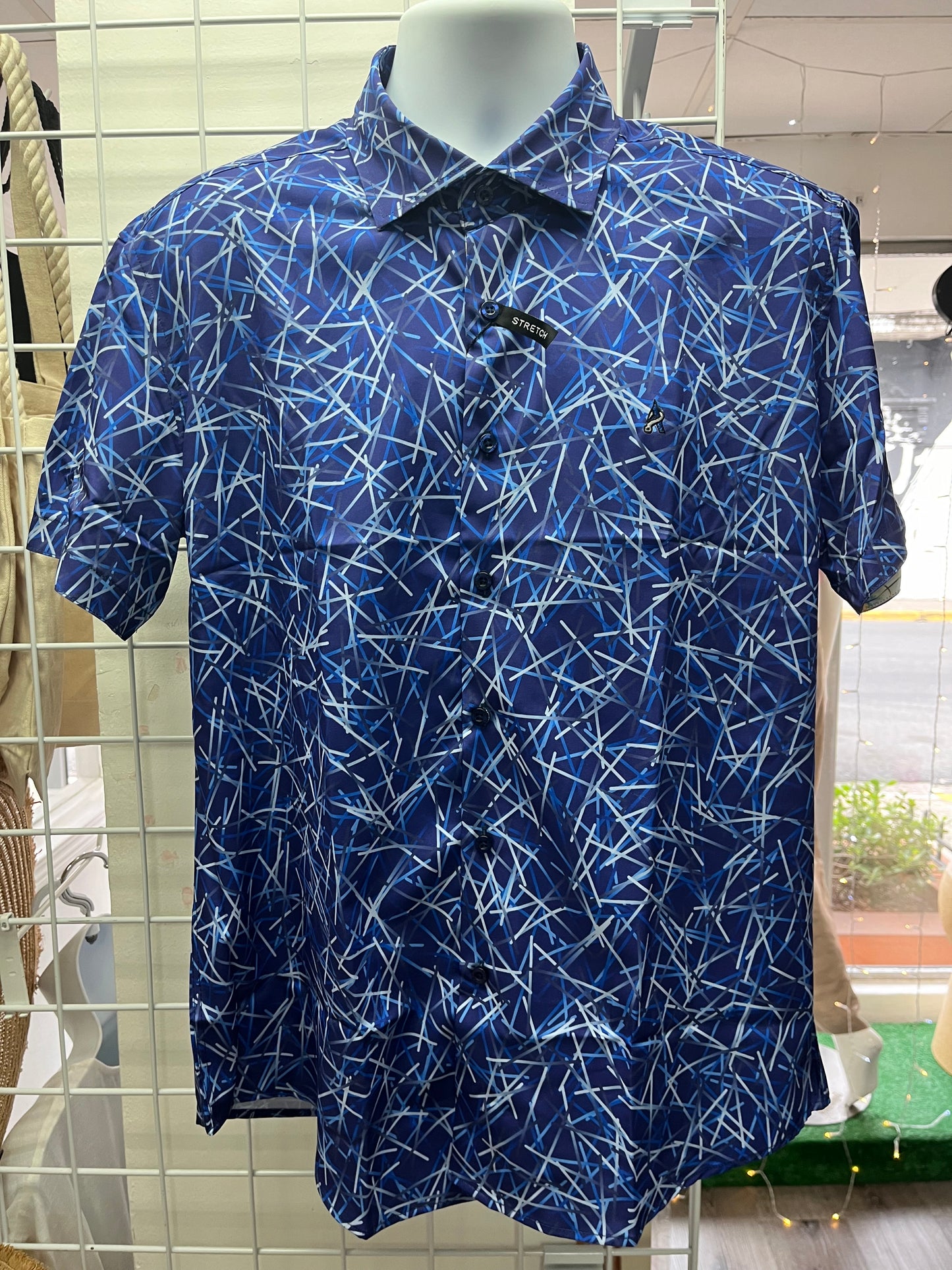 Addict Men’s Blue Line Print