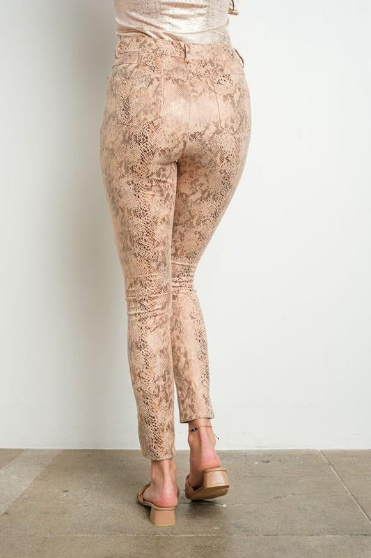 Snake Skinny Pants