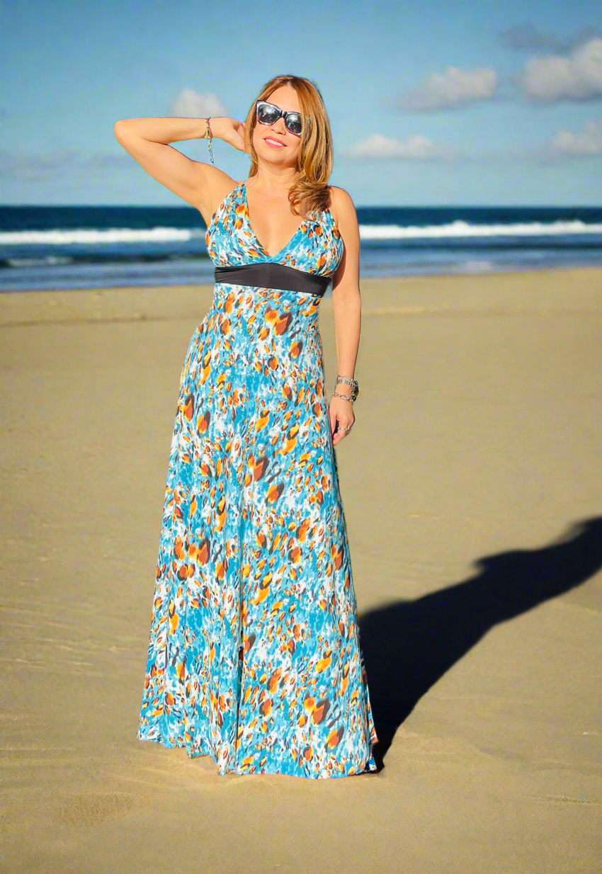 Open Back Maxi Dress