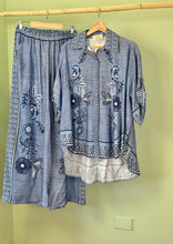 Load image into Gallery viewer, Italian Floral Blue BLOUSE *only*