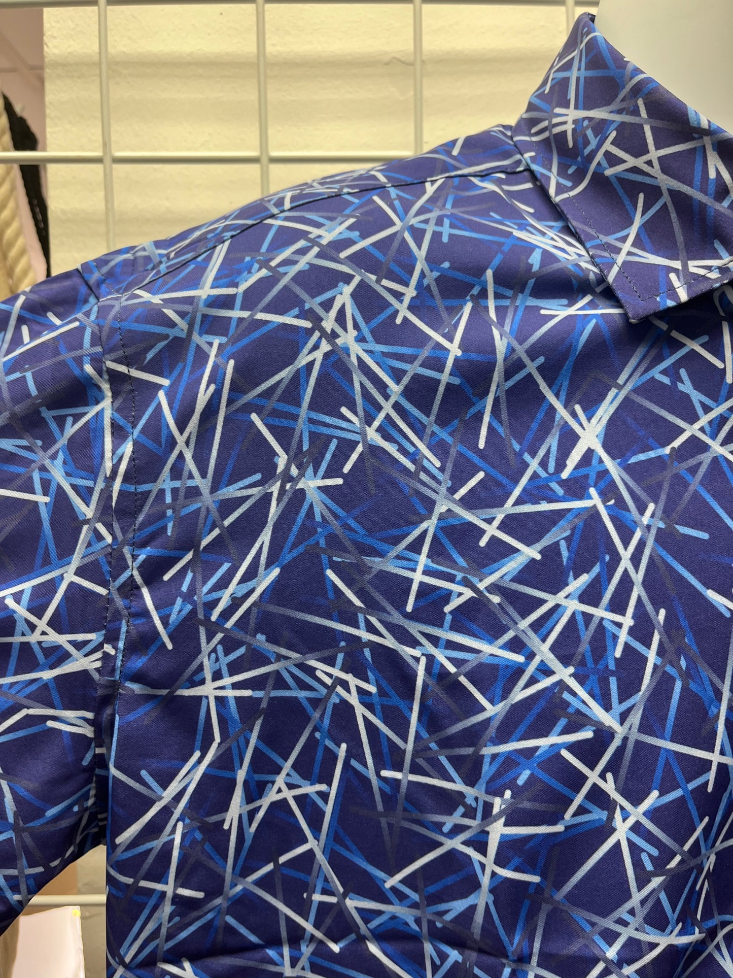 Addict Men’s Blue Line Print