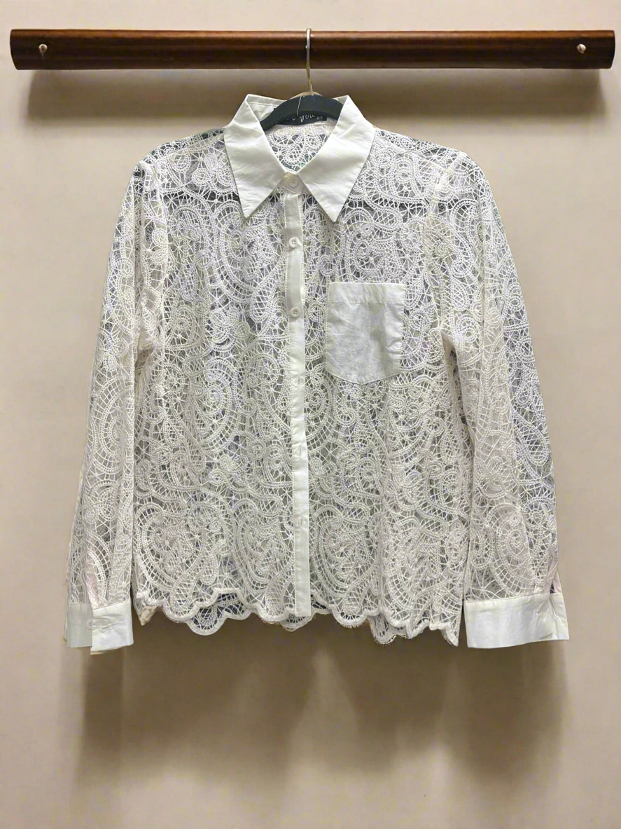 Lace Ivory Top