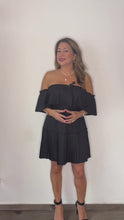 Load and play video in Gallery viewer, Off The Shoulder Ruffled Mini Dress