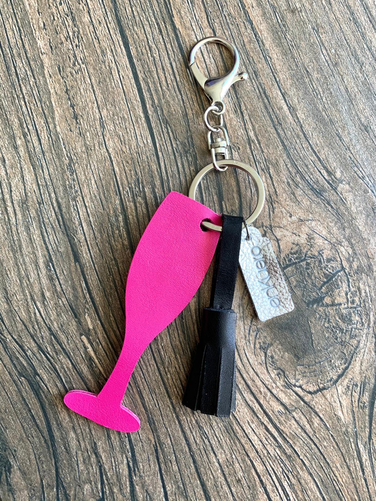 Champagne flute Key Chain