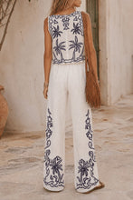 Load image into Gallery viewer, White and Blue Embroidery Print Set
