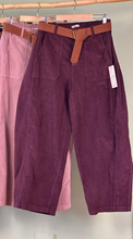 Load image into Gallery viewer, Velvet Barrel Pants

