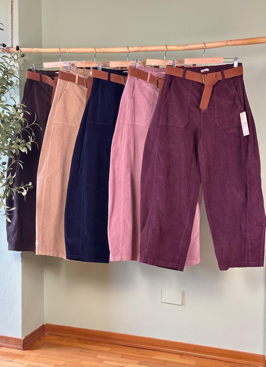 Velvet Barrel Pants