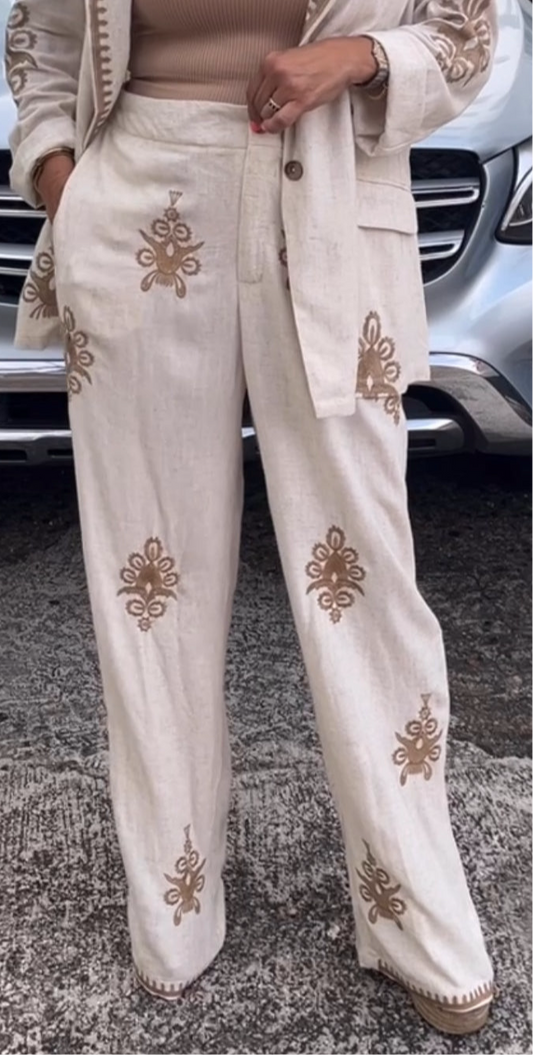 Embroidered Oversized Pants *ONLY*