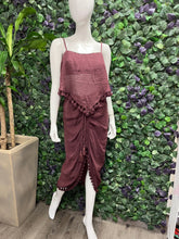 Load image into Gallery viewer, Burgundy Boho Skirt Set
