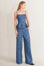 Load image into Gallery viewer, Midnight Polka Peplum Top
