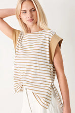 Load image into Gallery viewer, Tan Striped Top
