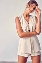 Load image into Gallery viewer, Deep V-Neck Open Back Romper
