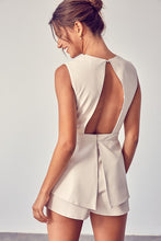 Load image into Gallery viewer, Deep V-Neck Open Back Romper
