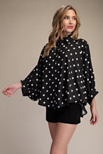 Load image into Gallery viewer, Polka Dot Blouse with Wide Sleeves
