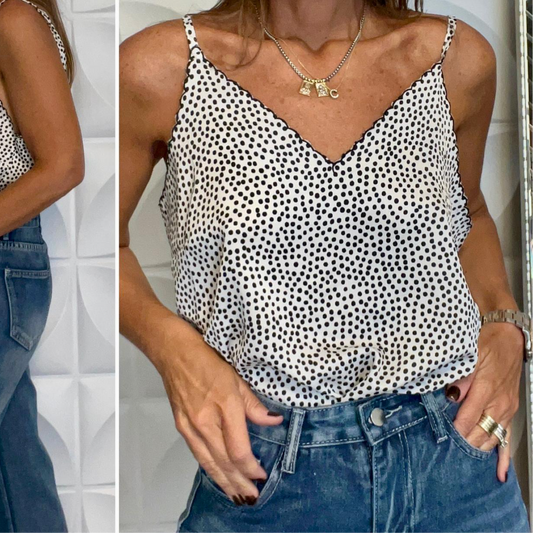 Polka dots top