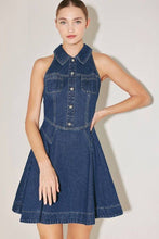 Load image into Gallery viewer, Sleeveless Denim Mini Dress
