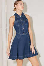 Load image into Gallery viewer, Sleeveless Denim Mini Dress
