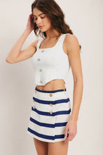 Load image into Gallery viewer, Nautical Mini Skirt (Skort)
