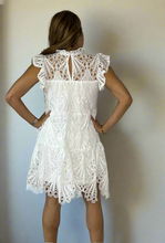 Load image into Gallery viewer, White Lace Mini Dress
