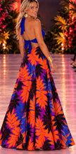 Load image into Gallery viewer, Halter Print Maxi Dress
