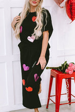 Load image into Gallery viewer, Black Sequin Hearts Set
