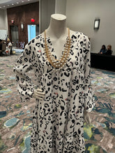 Load image into Gallery viewer, White Animal Print Maxi Dress
