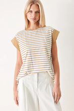 Load image into Gallery viewer, Tan Striped Top
