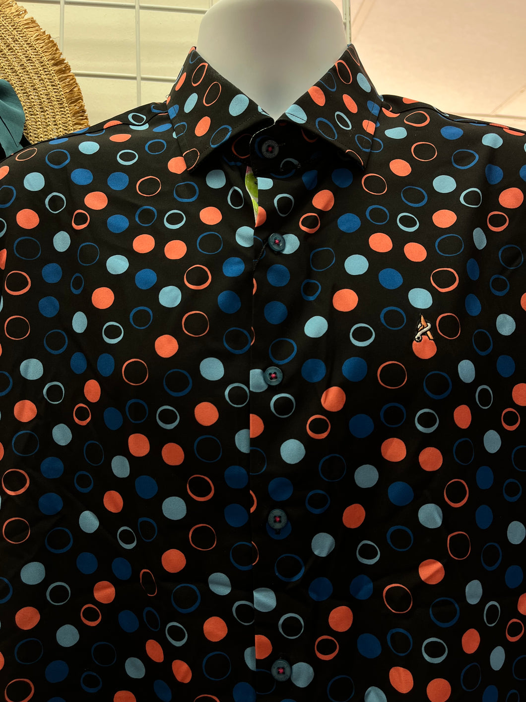 Addict Men’s Orange Blue Polkadot