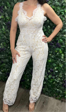 Load image into Gallery viewer, White Lace Jumpsuit
