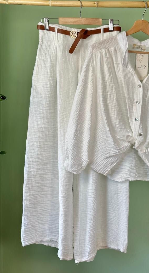 Summer White Pants BOTTOMS ONLY