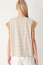 Load image into Gallery viewer, Tan Striped Top
