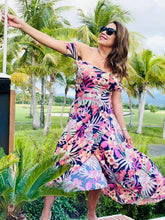 Load image into Gallery viewer, Wild Flower Off Shoulder Maxi Dress
