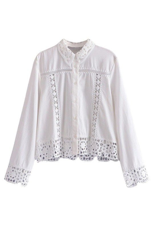 Embroidered White Blouse