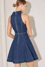 Load image into Gallery viewer, Sleeveless Denim Mini Dress

