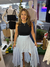 Load image into Gallery viewer, Linen High Low Maxi Skirt Solids

