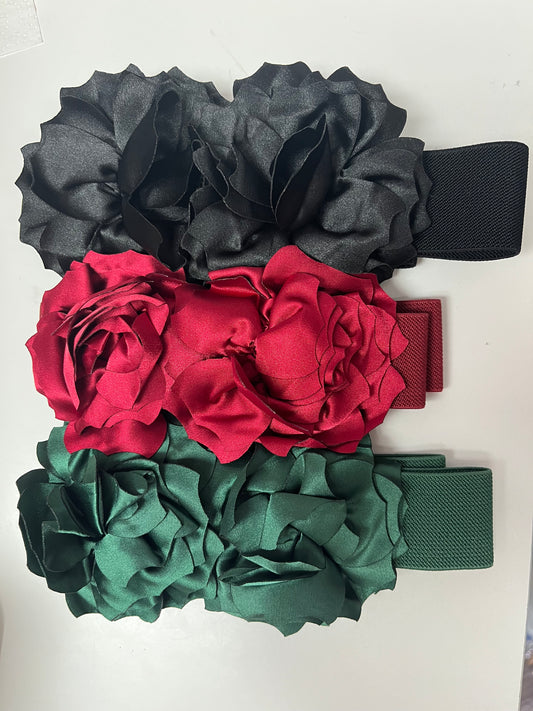 Ruffled Flower Belt