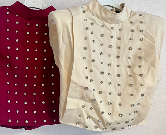 Shoulder Pad Crop Top