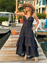 Load image into Gallery viewer, Dark Denim Maxi Dress
