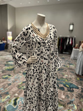 Load image into Gallery viewer, White Animal Print Maxi Dress
