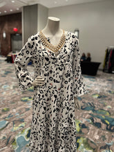 Load image into Gallery viewer, White Animal Print Maxi Dress
