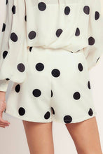 Load image into Gallery viewer, Polka Dot Skort Ivory
