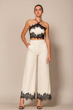 Load image into Gallery viewer, White &amp; Black Lace Set
