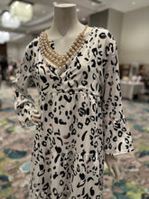 Load image into Gallery viewer, White Animal Print Maxi Dress
