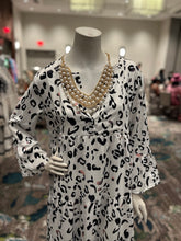 Load image into Gallery viewer, White Animal Print Maxi Dress
