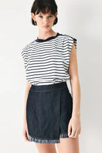Load image into Gallery viewer, Navy Blue Striped Top
