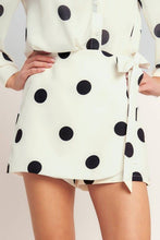 Load image into Gallery viewer, Polka Dot Skort Ivory
