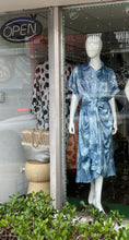 Load image into Gallery viewer, Silky Blue Dress w. Pearl Buttons
