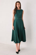 Load image into Gallery viewer, Belted Midi Dress
