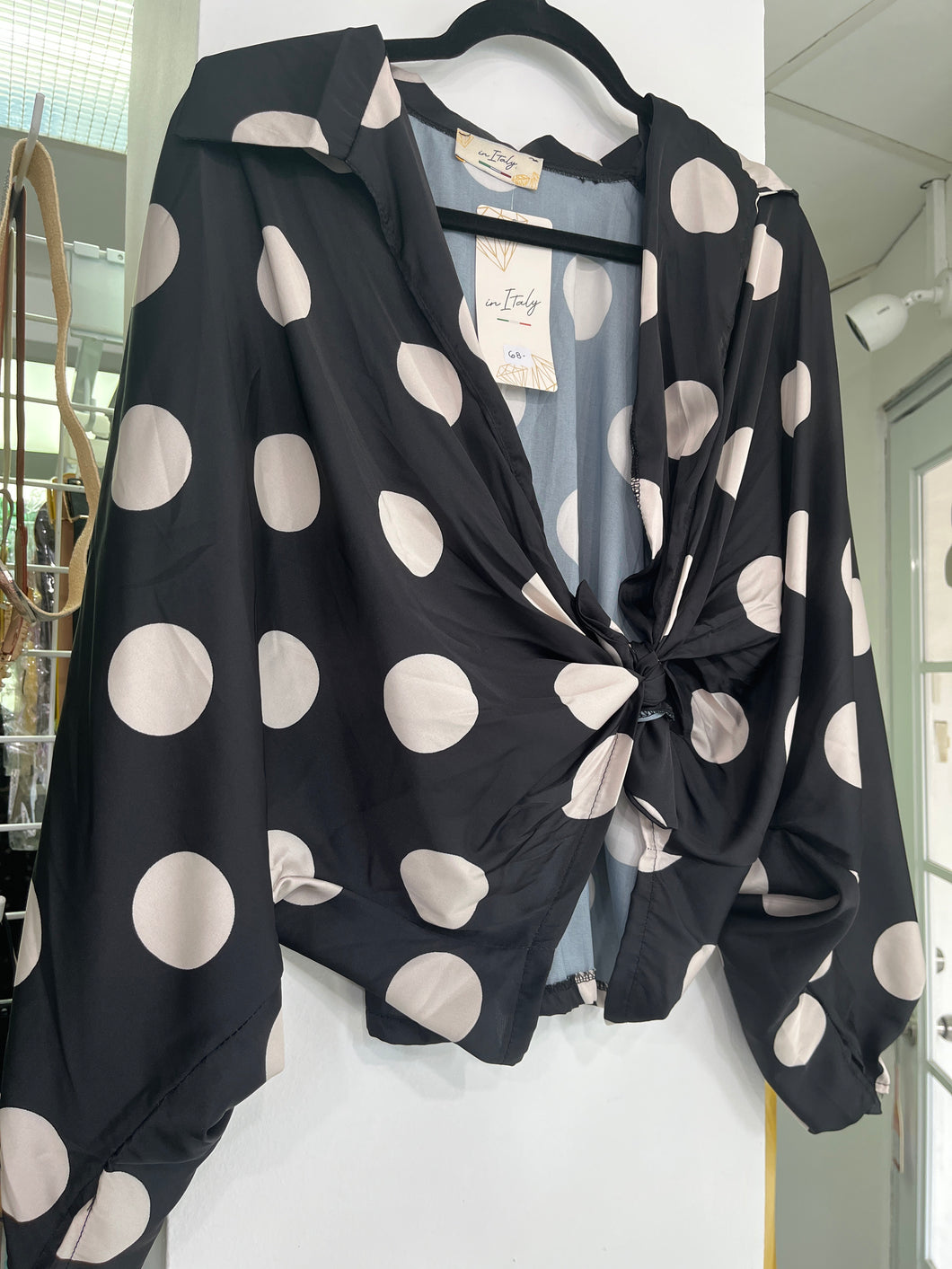 Silk Polkadot Blouse
